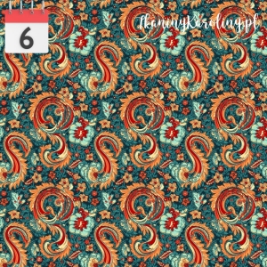 SOFTSHELL WODOODPORNY Paisley czerwony [6]