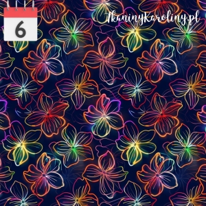 SOFTSHELL WODOODPORNY Kwiaty neon 3 [6]