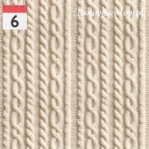 SOFTSHELL WODOODPORNY Sweter warkocz krem [6]