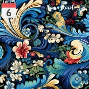 SOFTSHELL WODOODPORNY Paisley kwiatowy 6 [6]