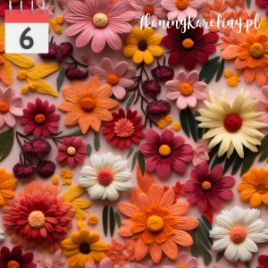 SOFTSHELL WODOODPORNY Kwiaty filcowe 11 [6]