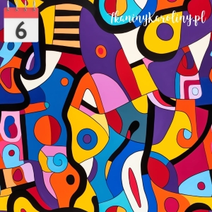 SOFTSHELL WODOODPORNY Abstrakcja ala Picasso ulice [6]