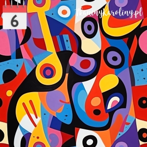 SOFTSHELL WODOODPORNY Abstrakcja ala Picasso muzyka [6]