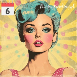 Panel welurowy Kobieta retro 11 [6]