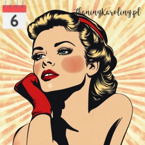 Panel welurowy Kobieta retro 8 [6]
