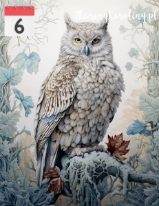 OD RĘKI Panel wodoodporny 40x50cm Sowa uszata 
