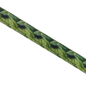 Taśma nośna drukowana 38 mm Zielone liście paproci 