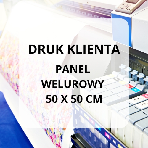 Panel welurowy Druk grafiki klienta
