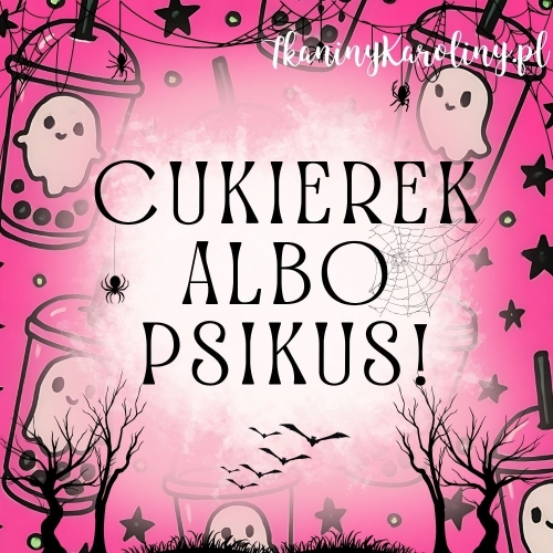 Panel wodoodporny, Neon Halloween - bubble tea z duchami (napis) 50x50cm