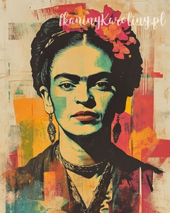 Panel wodoodporny 40x50cm - Frida Kahlo - pop-art  [6-8]