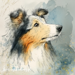 Panel wodoodporny - Sheltie malowany 2