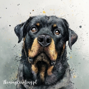 Panel wodoodporny - Rottwailer malowany 2