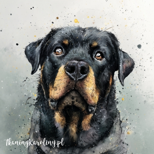 Panel wodoodporny - Rottwailer malowany 2
