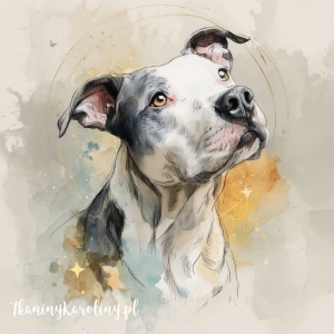 Panel wodoodporny - Amstaff malowany