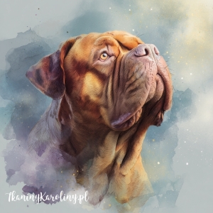 Panel wodoodporny Dog de bordeaux malowany [6-8]
