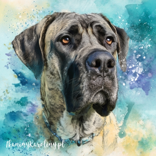 Panel wodoodporny Mastiff angielski 1 malowany