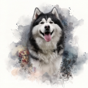 Panel wodoodporny Alaskan Malamute 1 malowany [6-8]