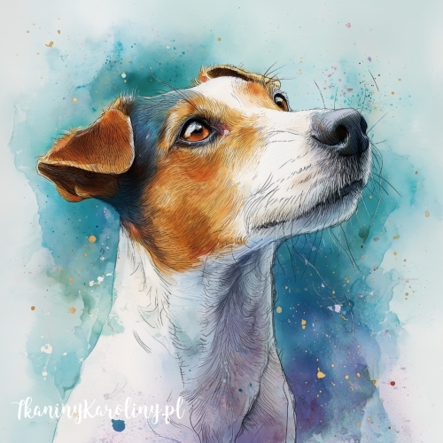 Panel wodoodporny Jack russel terrier krótkowłosy 2 malowany