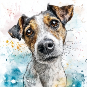 Panel wodoodporny Jack russel terrier krótkowłosy 1 malowany [6-8]