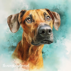 Panel welurowy Rhodezjan ridgeback malowany [6-8]