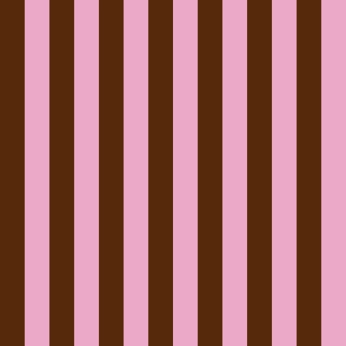 TKANINA WODOODPORNA OXFORD Paski 1,5 cm - brązowo - różowe