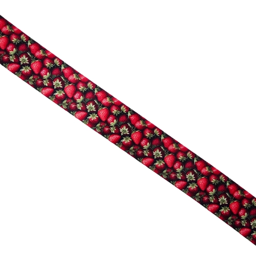 Taśma nośna drukowana 38 mm Truskawki