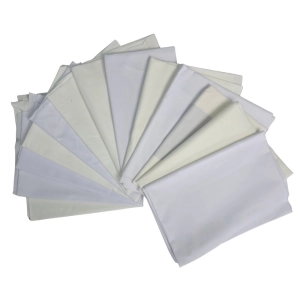 Zestaw MIX tkanin białych po druku 3 - 5 kg