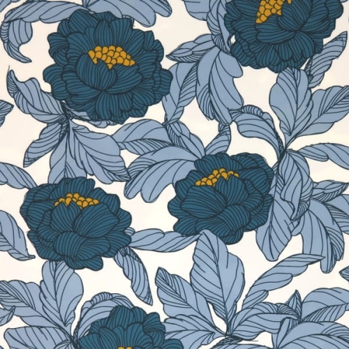 welur english flowers turkus2.JPG