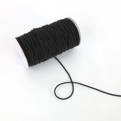 Gumosznurek 3 mm kolor czarny
